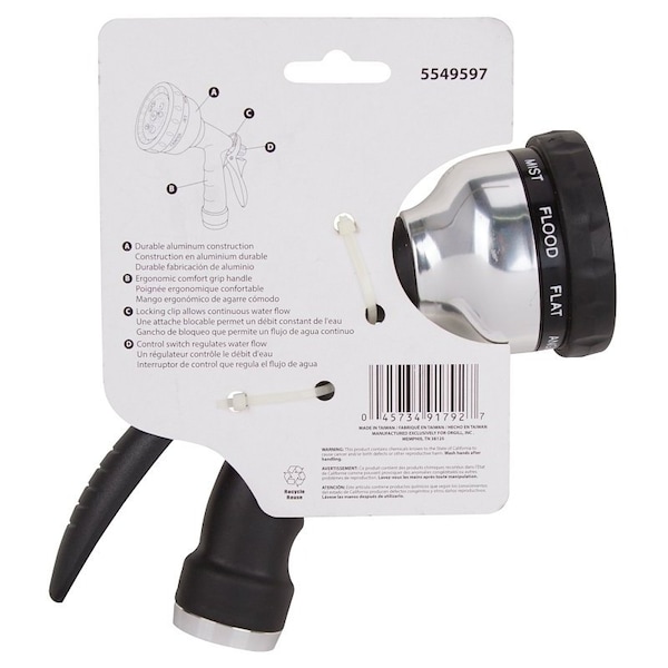 Landscapers Select Spray Nozzle, Female, Aluminum, Black, Chrome - GT35291