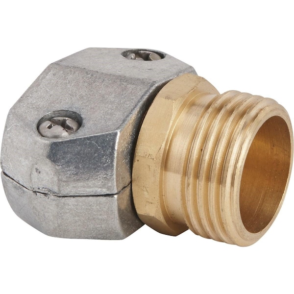 Best Garden 5/8 In. or 3/4 In. Male Metal Hose End Mender Hose Coupling - JR0980