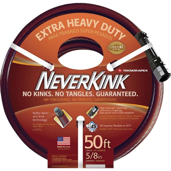 Teknor Apex Neverkink 5/8 In. Dia. x 50 Ft. L. Extra Heavy-Duty Garden Hose - 8644-50