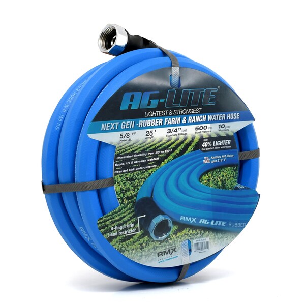 Ag-Lite AG-Lite Rubber Water Hose Assembly 5/8" x 25' - AL5825