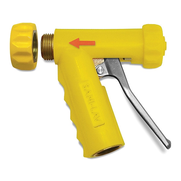 Sani-Lav Yellow, Brass industrial spray nozzle - N1TY