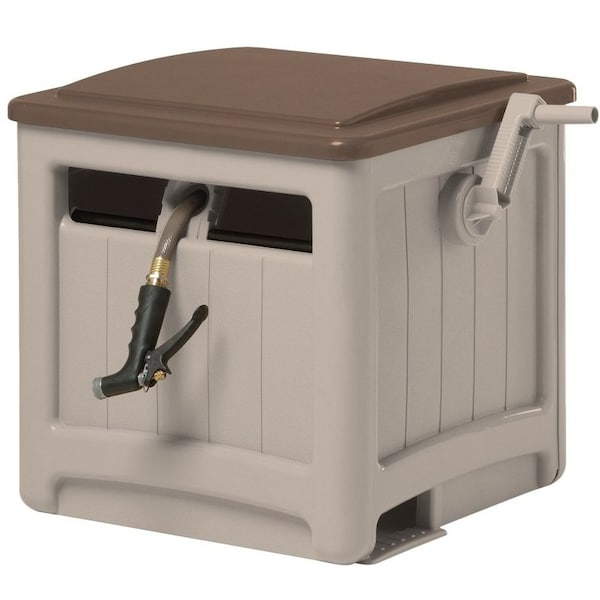 Suncast Suncast SMT200B Hose Hideaway, Resin, Taupe/Mocha - SMT200B