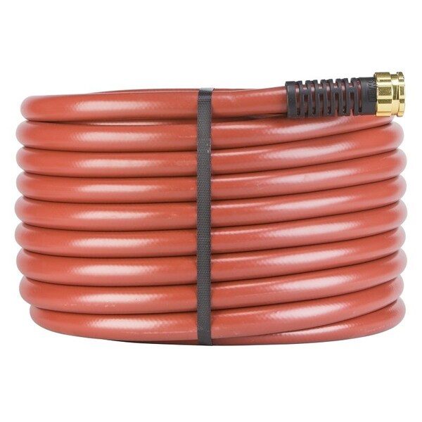 Swan SNCG34100 Garden Hose, 100 ft L, RubberVinyl, Red - CSNCG34100