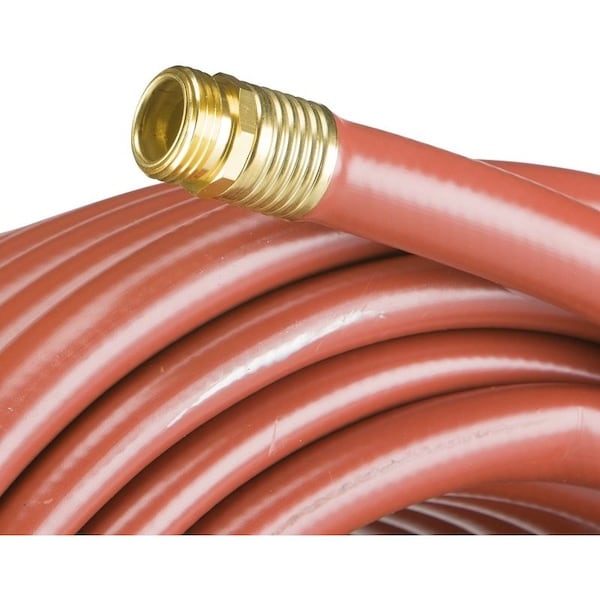 Swan SNCG34100 Garden Hose, 100 ft L, RubberVinyl, Red - CSNCG34100
