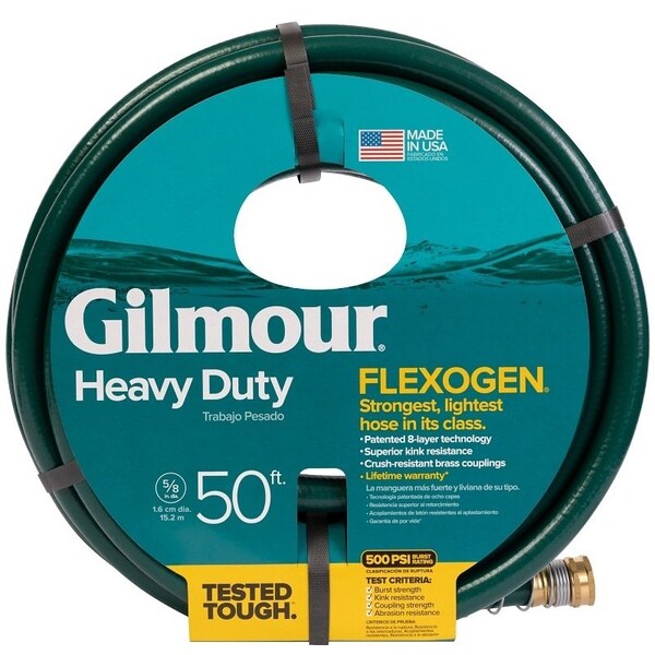 Gilmour 8645011001 Garden Hose, 50 ft L, Vinyl - 864501-1021/1001