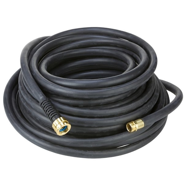 Swan SGC58100 Garden Hose, 100 ft L, Rubber, Black - CELSGC58100