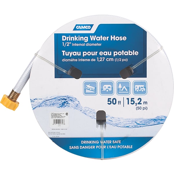Camco Camco TastePURE Drinking Water Hose 1/2" x 50'L - 22753