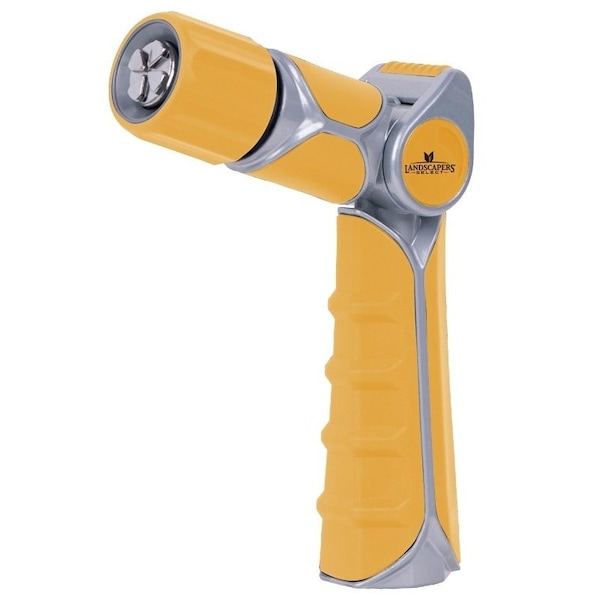 Landscapers Select Spray Nozzle, Female, Zinc Alloy/TPR, Silver/Yellow - C5003