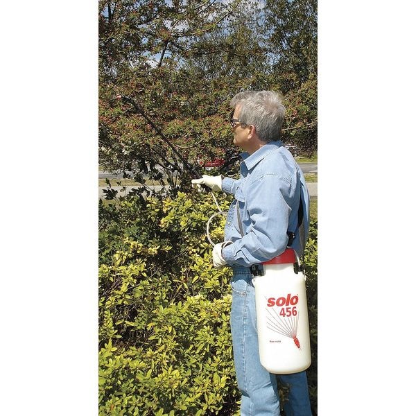 Solo 2 gal Handheld Lawn & Garden Sprayer, Polyethylene Tank, 48 in L Hose, 28 in L Wand - 456