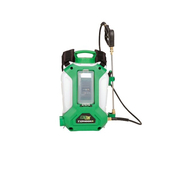 Flowzone 4 gal Backpack Sprayer, Plastic, 5 ft L Hose, Cone/Fan/Jet Nozzle Spray Pattern - FZVAAK-3