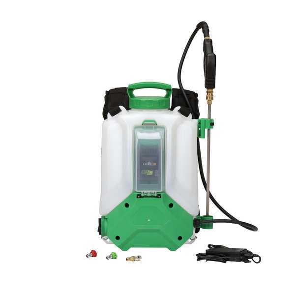 Flowzone 4 gal Backpack Sprayer, Plastic, 5 ft L Hose, Cone/Fan/Jet Nozzle Spray Pattern - FZVAAK-3