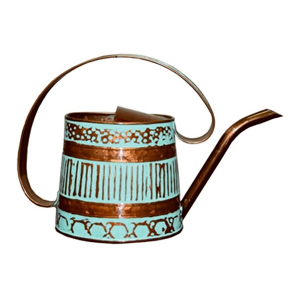 Perfectpatio MPT01508 Gilford 0.5 Gal. Teal & Copper Metal Watering Can - PE2670707