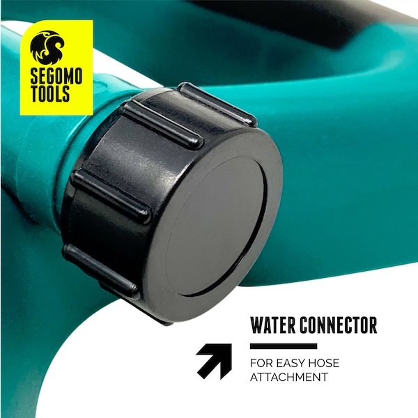 Segomo Tools 360 Deg Automatic Rotating Garden Lawn Water Sprinkler Irrigation Syst - T07034