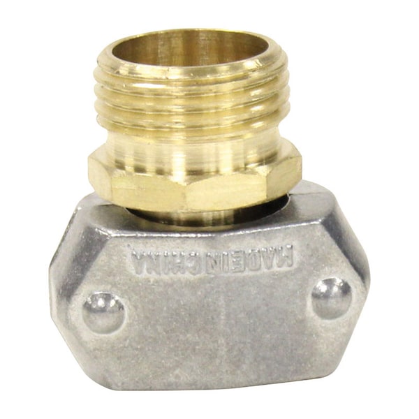 Gilmour Gilmour 5/8 & 3/4 in. Brass/Zinc Threaded Male Clamp Coupling - 831104-1001
