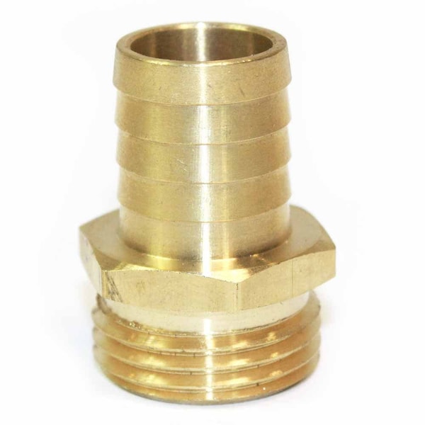 Interstate Pneumatics 3/4 Inch GHT Male x 3/4 Inch Barb Hose Fitting - FGM312