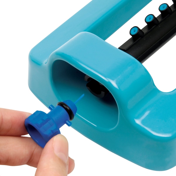 Aqua Joe Indestructible Metal Base Oscillating Sprinkler with Adjustable Spray - SJI-OMS16