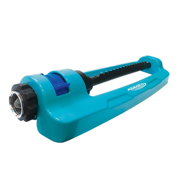 Aqua Joe Indestructible Metal Base Oscillating Sprinkler with Adjustable Spray - SJI-OMS16