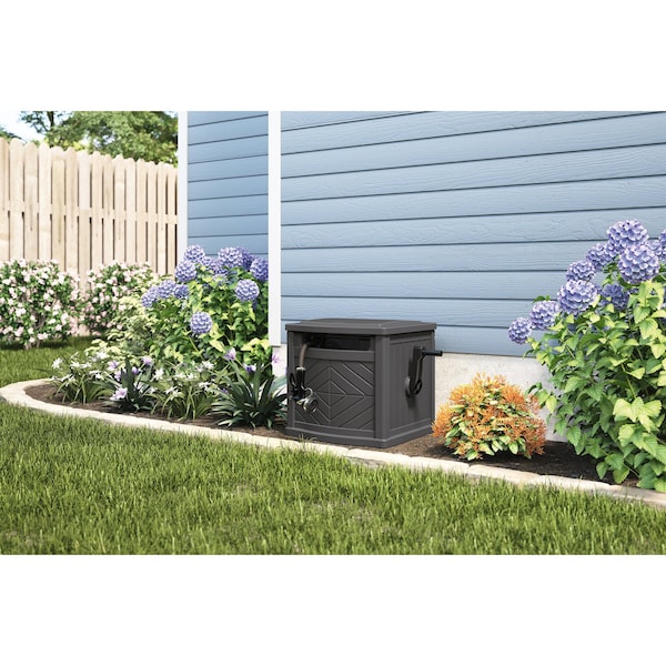 Suncast Suncast 150 ft. Gray Free Standing Hideaway Hose Reel - PDH150P