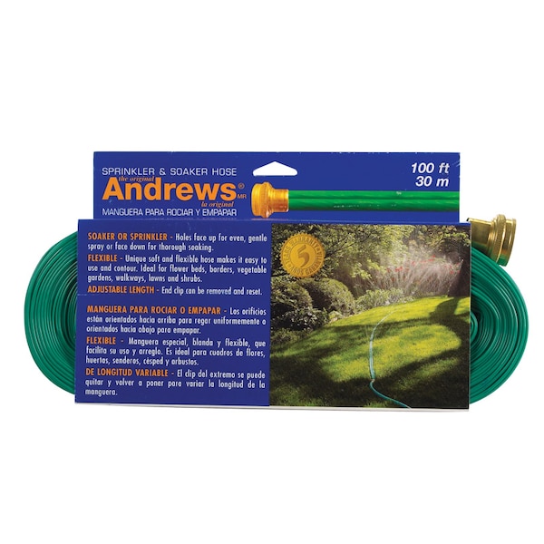 Am Andrews Andrews 1 in. D X 100 ft. L Medium Duty Sprinkler/Soaker Hose - 10-12349