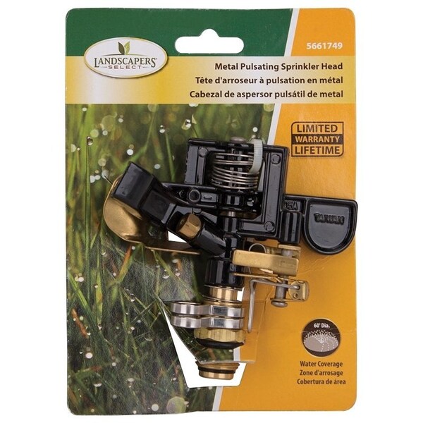 Landscapers Select Sprinkler Head, Male, Round, Zinc - DY602N