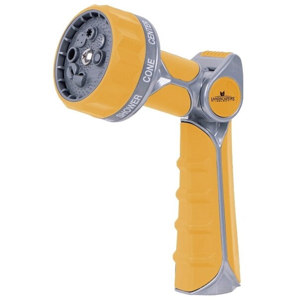 Landscapers Select Spray Nozzle, Female, Zinc Alloy/TPR, Silver/Yellow - C5503