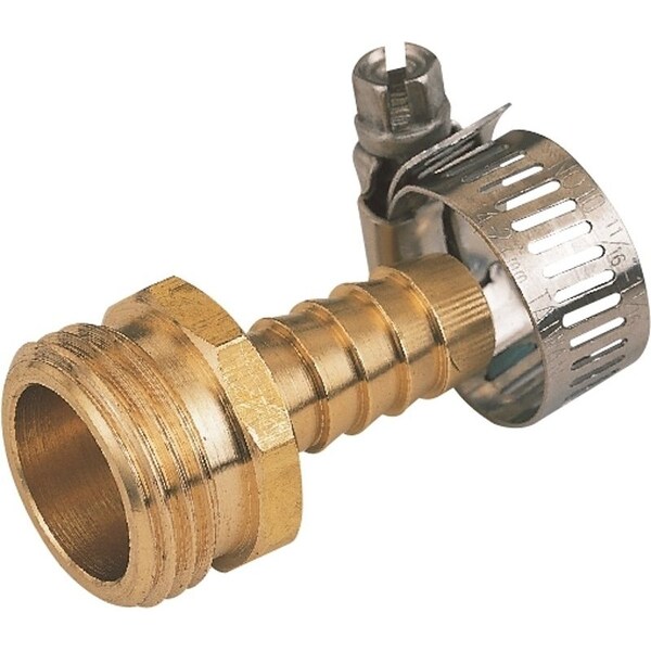 Landscapers Select Hose Coupling, 1/2 in, Male, Brass, Brass - GB934M3L
