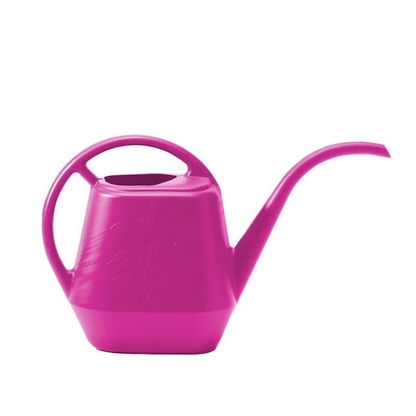 Bloem Aqua Rite Series Watering Can, 56 oz Can, Long Spout, Plastic, Fuchsia - AW21-15
