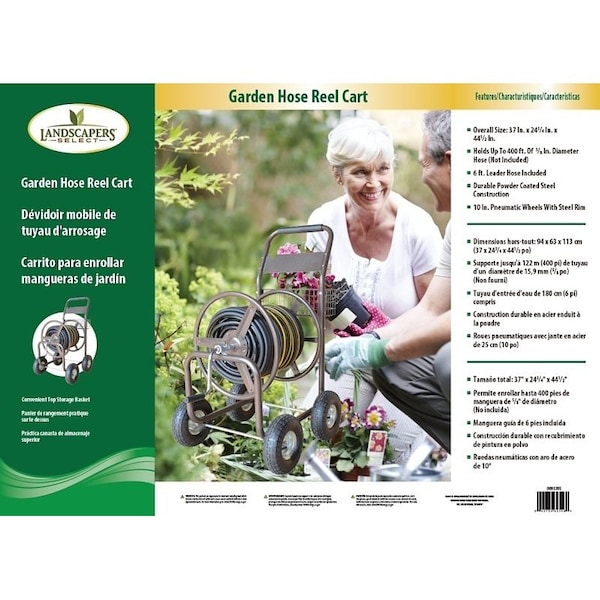 Landscapers Select Hose Reel Cart, Steel - TC4703