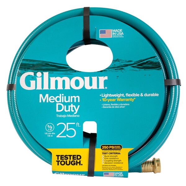 Gilmour Gilmour 5/8 in. D X 25 ft. L Medium Duty Garden Hose - 816251-1010