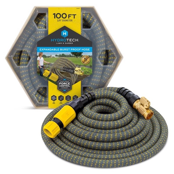 Hydrotech 5/8 in. D X 100 ft. L Medium Duty Professional Grade Expandable Lightweight Garden Hose - 8991C3