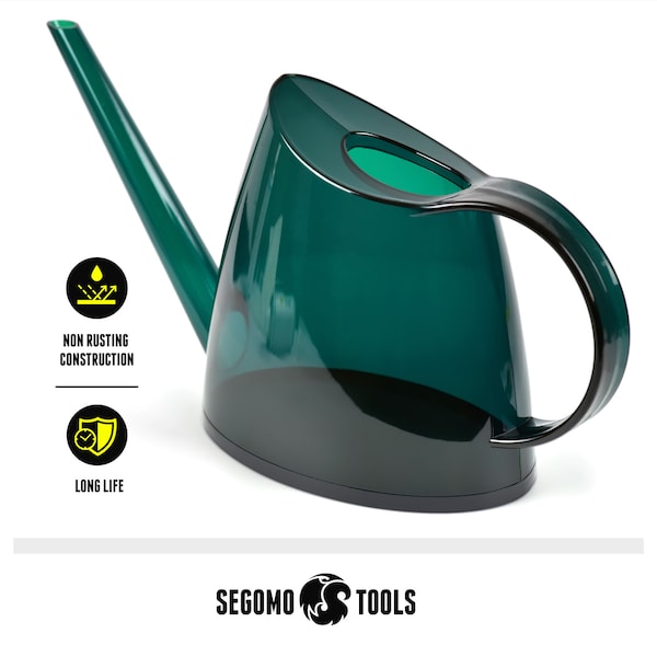 Segomo Tools 1/3 Gallon Small Green Indoor Long Spout House Watering Can - WC40