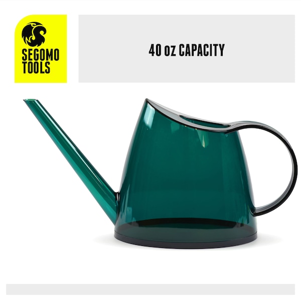 Segomo Tools 1/3 Gallon Small Green Indoor Long Spout House Watering Can - WC40