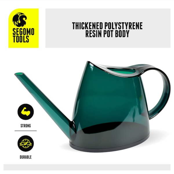 Segomo Tools 1/3 Gallon Small Green Indoor Long Spout House Watering Can - WC40