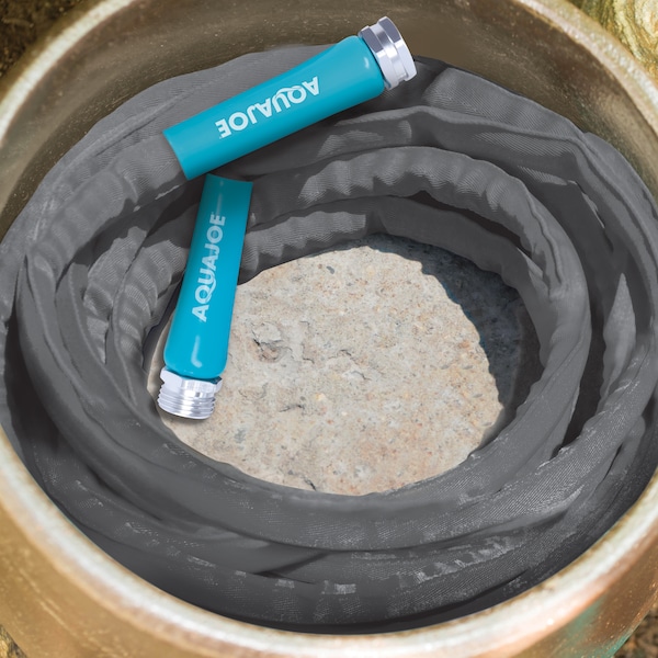 Aqua Joe Ultra Flexible Kink Free Fiberjacket Garden Hose 100-Foot - AJFJH100-PRO
