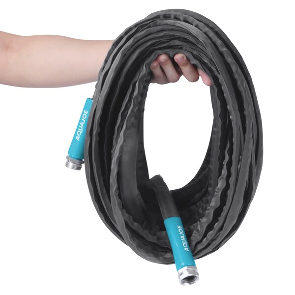 Aqua Joe Ultra Flexible Kink Free Fiberjacket Garden Hose 100-Foot - AJFJH100-PRO