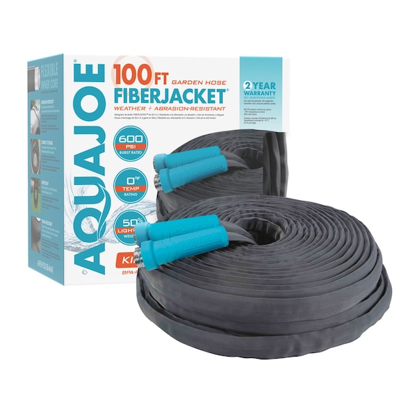 Snow Joe Aqua Joe Superlight Fiberjacket Max Garden Hose - AJFJH100-58-MAX