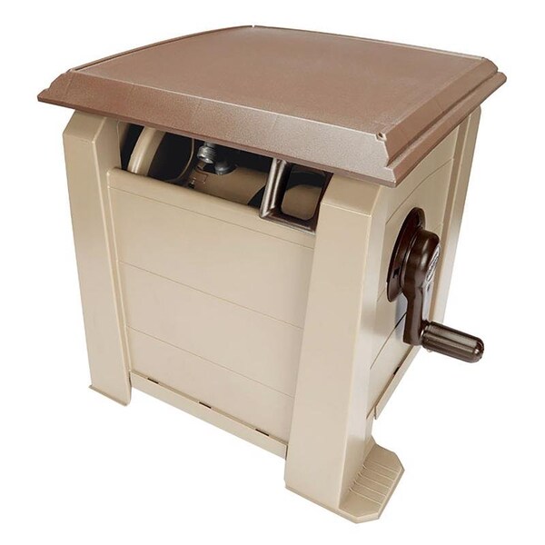 True Temper Ames NeverLeak 175 ft. Brown Free Standing Hideaway Hose Reel - 2398800