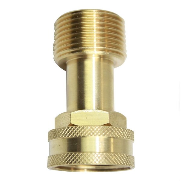 Interstate Pneumatics 3/4 Inch GHT Female x 3/4 Inch Male NPT Hose Fitting - Swivel - FGF112