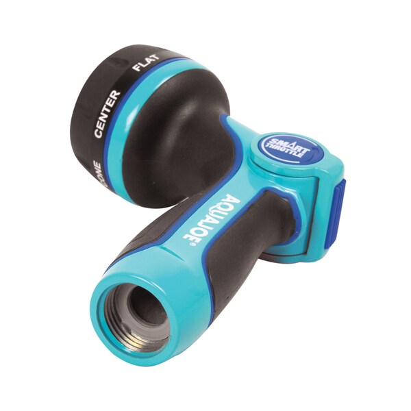 Aqua Joe Heavy-Duty Indestructible Metal Multi-Function Adjustable Hose Nozzle with Smart Throttle - AJHN102