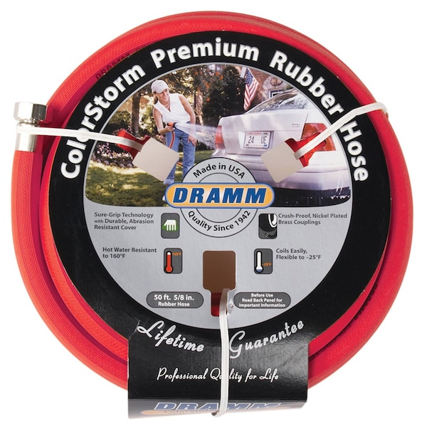 Dramm Dramm ColorStorm 5/8 in. D X 50 ft. L Heavy Duty Premium Grade Garden Hose - 10-17000