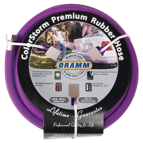 Dramm Dramm ColorStorm 5/8 in. D X 50 ft. L Heavy Duty Premium Grade Garden Hose - 10-17000