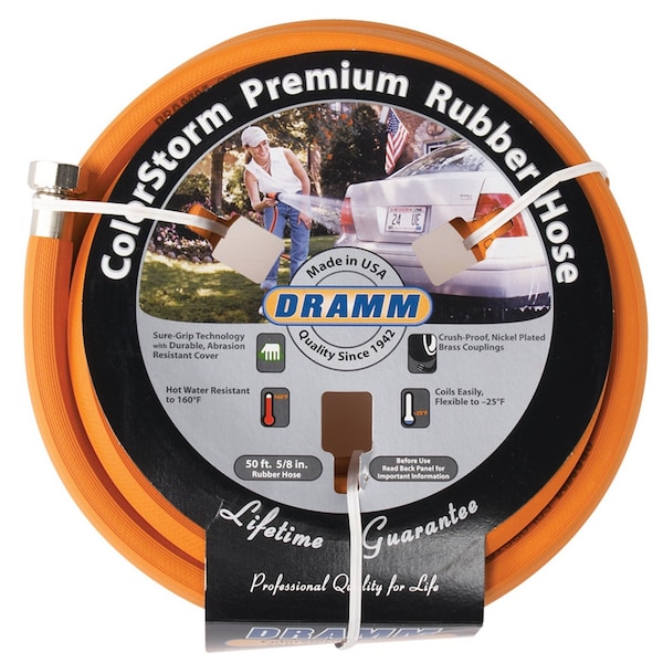 Dramm Dramm ColorStorm 5/8 in. D X 50 ft. L Heavy Duty Premium Grade Garden Hose - 10-17000