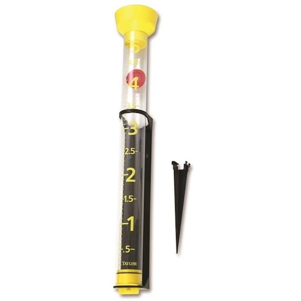 Taylor Taylor Precision Products 1371624 Jumbo Junior Rain Gauge; 0 - 50 ft. - Plastic; Multi-Color - 1371624