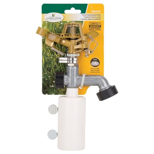 Landscapers Select Lawn Sprinkler, Female, Round, Zinc/Plastic - GM291