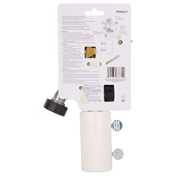 Landscapers Select Lawn Sprinkler, Female, Round, Zinc/Plastic - GM291