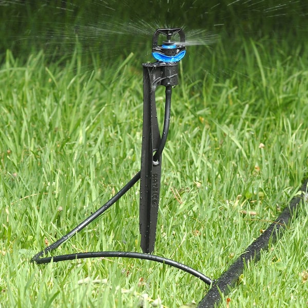 Thrifco Plumbing Rotor Rain Plus Assembled on Stake with 24 Inch Tube & Adaptor - 9421450