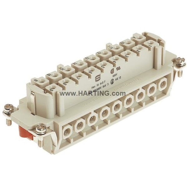 Conector Harting Han Hve de 16 Posiciones. Tornillo de inserción - 09340162701