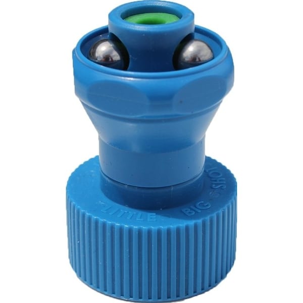 Little Big Shot LittleBigShot Adjustable Twist Hose Nozzle, 3/4 in, GHT, Polyketone, Blue - LBS-151