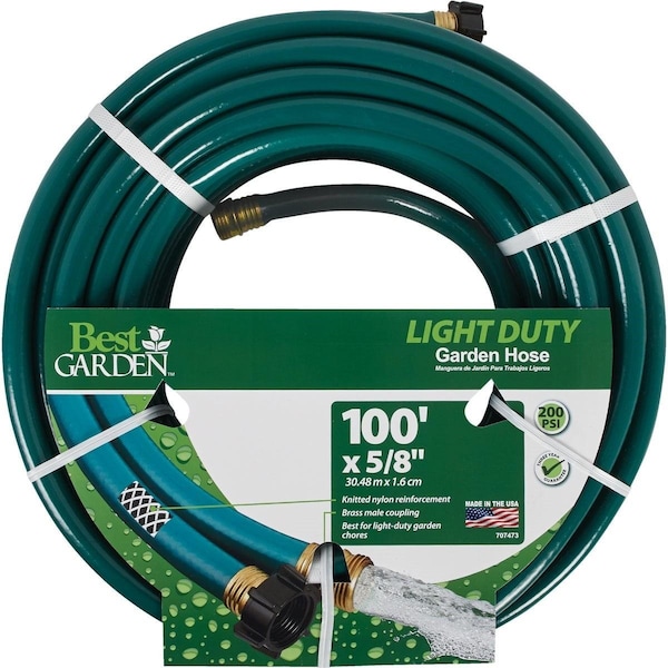 Best Garden 5/8 In. x Dia. 100 Ft. L. Light-Duty Garden Hose - DBR58100