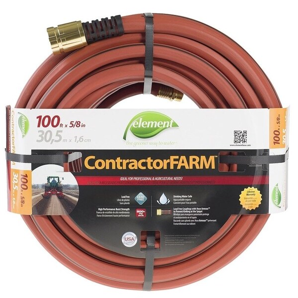 Swan Element ContractorFARM ELCF58100 Water Hose, 100 ft L - CELCF58100